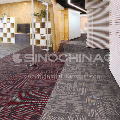 50*50cm nylon +PVC flame retardant office carpet 120A